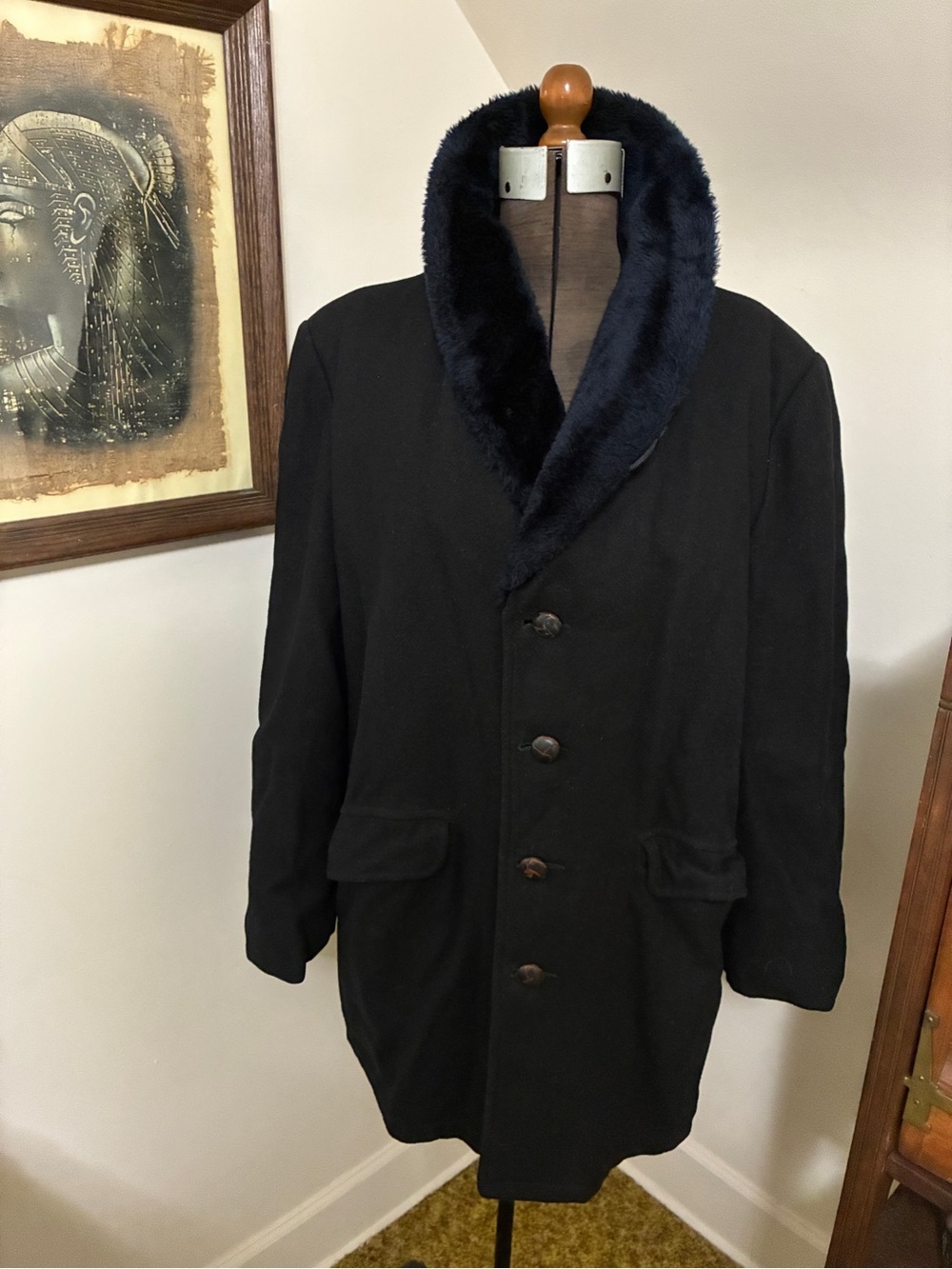 Vintage Amalgamated Clothing Workers of America Coat with Faux Fur